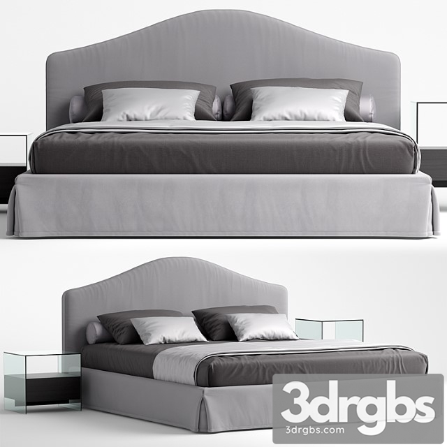Busnelli bed mayfair 2 3dsmax Download - thumbnail 1