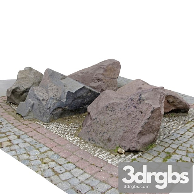 Stones For The City Park 3dsmax Download - thumbnail 1