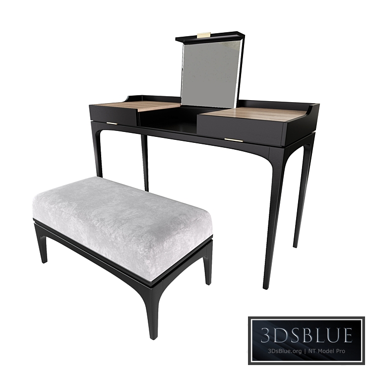 Tynd dressing table Tynd bench 3DS Max - thumbnail 3