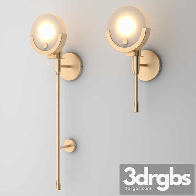 Jade lighting llc nordic post wall lamp 3dsmax Download - thumbnail 1