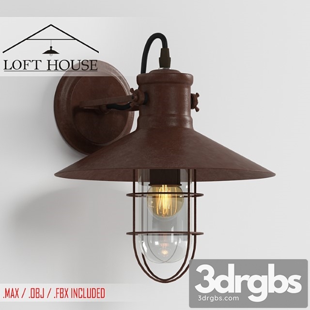 Sconce Loft House W 114 3dsmax Download - thumbnail 1