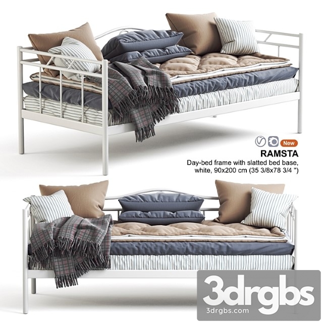 Ikea Ramsta Day Bed Couch 3dsmax Download - thumbnail 1