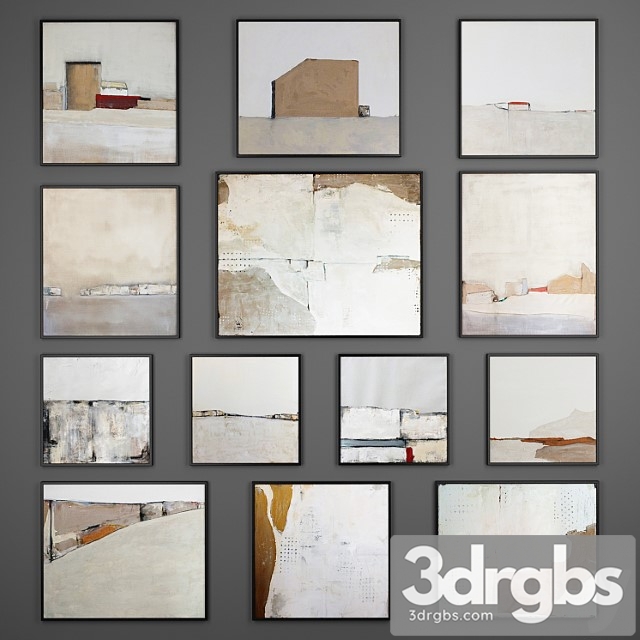 Collection Of Paintings 11 3dsmax Download - thumbnail 1