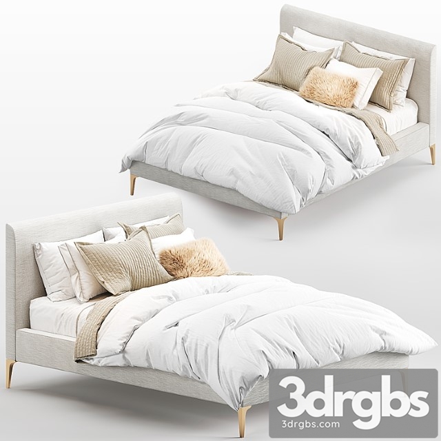 West elm andes bed 3 3dsmax Download - thumbnail 1