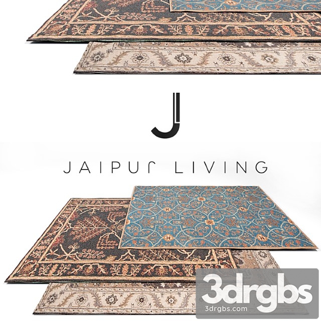 Jaipur Living Classic Rug Set 10 3dsmax Download - thumbnail 1