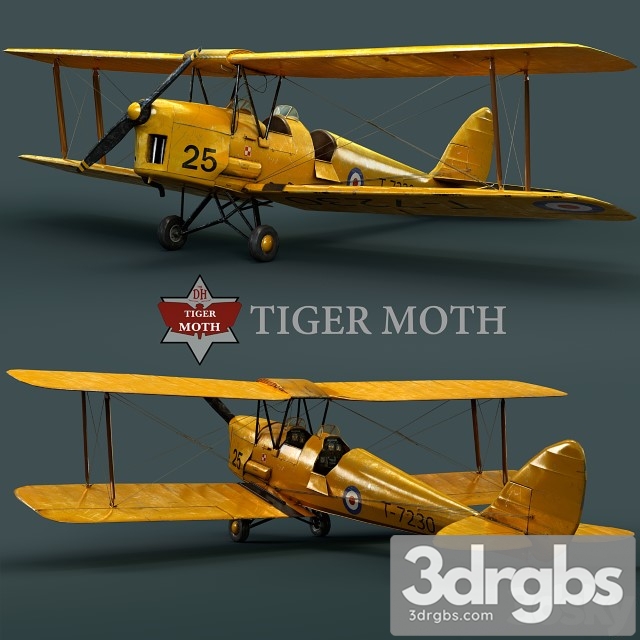 Tiger Moth 3dsmax Download - thumbnail 1