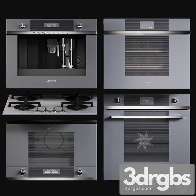 Kitchen appliances smeg linea 2 3dsmax Download