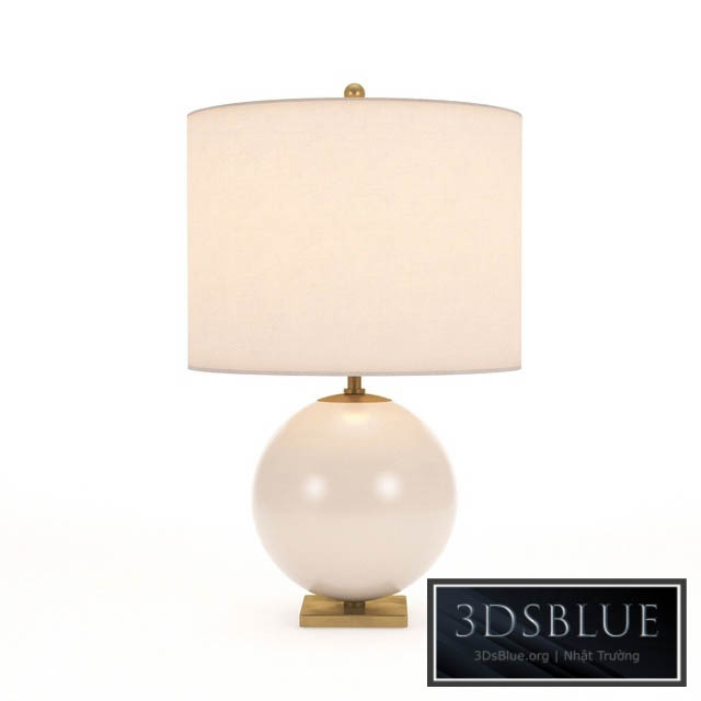 Kate Spade New York Casual Elsie Table Lamp In Blush Painted Glass 3DS Max - thumbnail 3