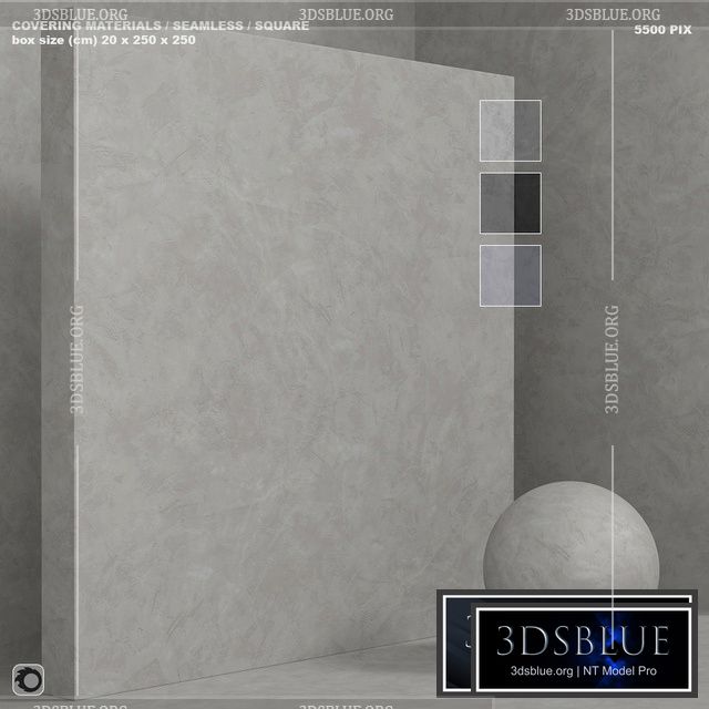 Material (seamless) – concrete plaster set 139 3DS Max - thumbnail 3