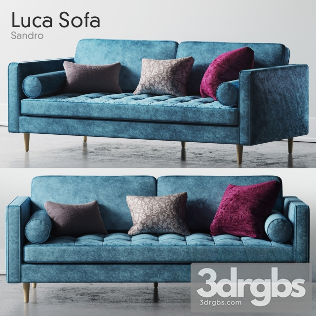 Sandro Luca Sofa 01 3dsmax Download - thumbnail 1