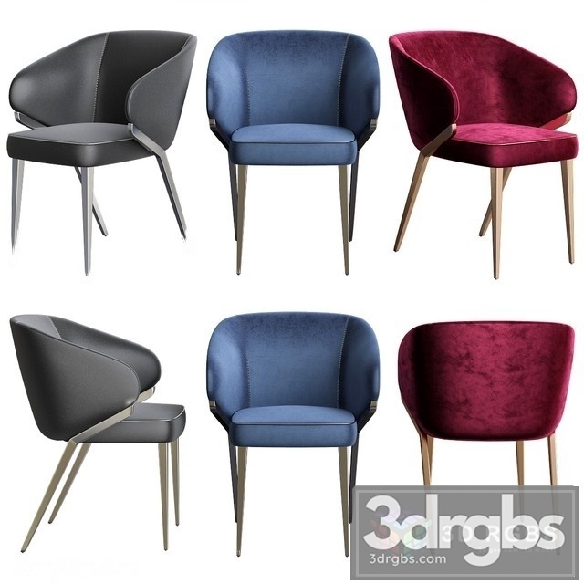 Nora Armchair By Bross 3dsmax Download - thumbnail 1