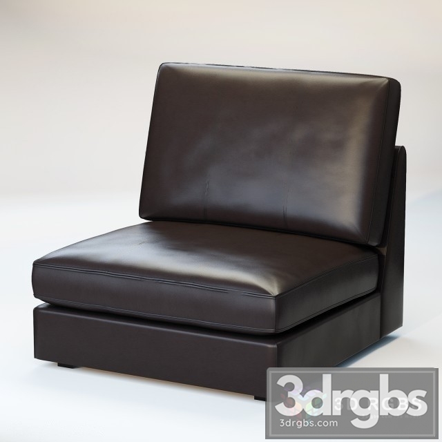 Ikea Armchair Brown Leather 3dsmax Download - thumbnail 1