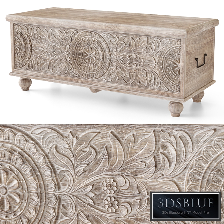 Fossil Ridge Storage Bench from Ashley Furniture 3DS Max - thumbnail 3