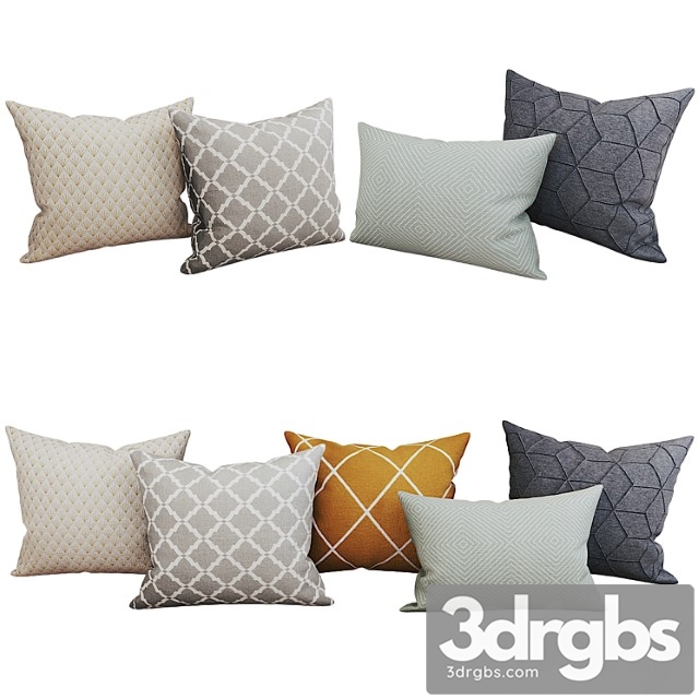 Decorative Set Pillow 27 3dsmax Download - thumbnail 1