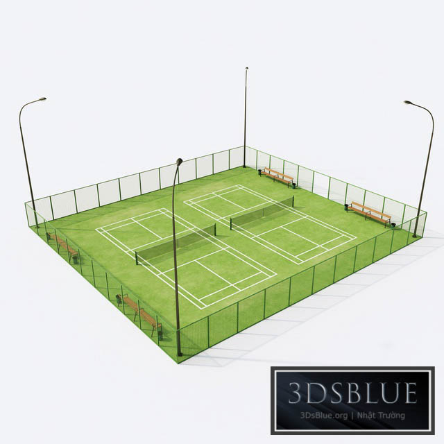 Tennis court 3DS Max - thumbnail 3