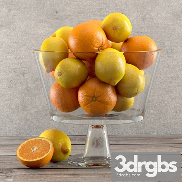Lemons and oranges 3dsmax Download - thumbnail 1