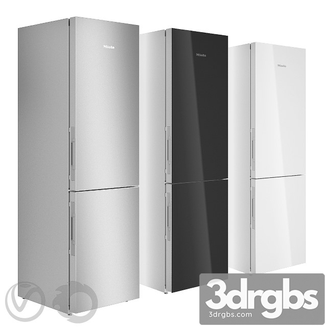 Miele Two Compartment Refrigerator 3dsmax Download - thumbnail 1