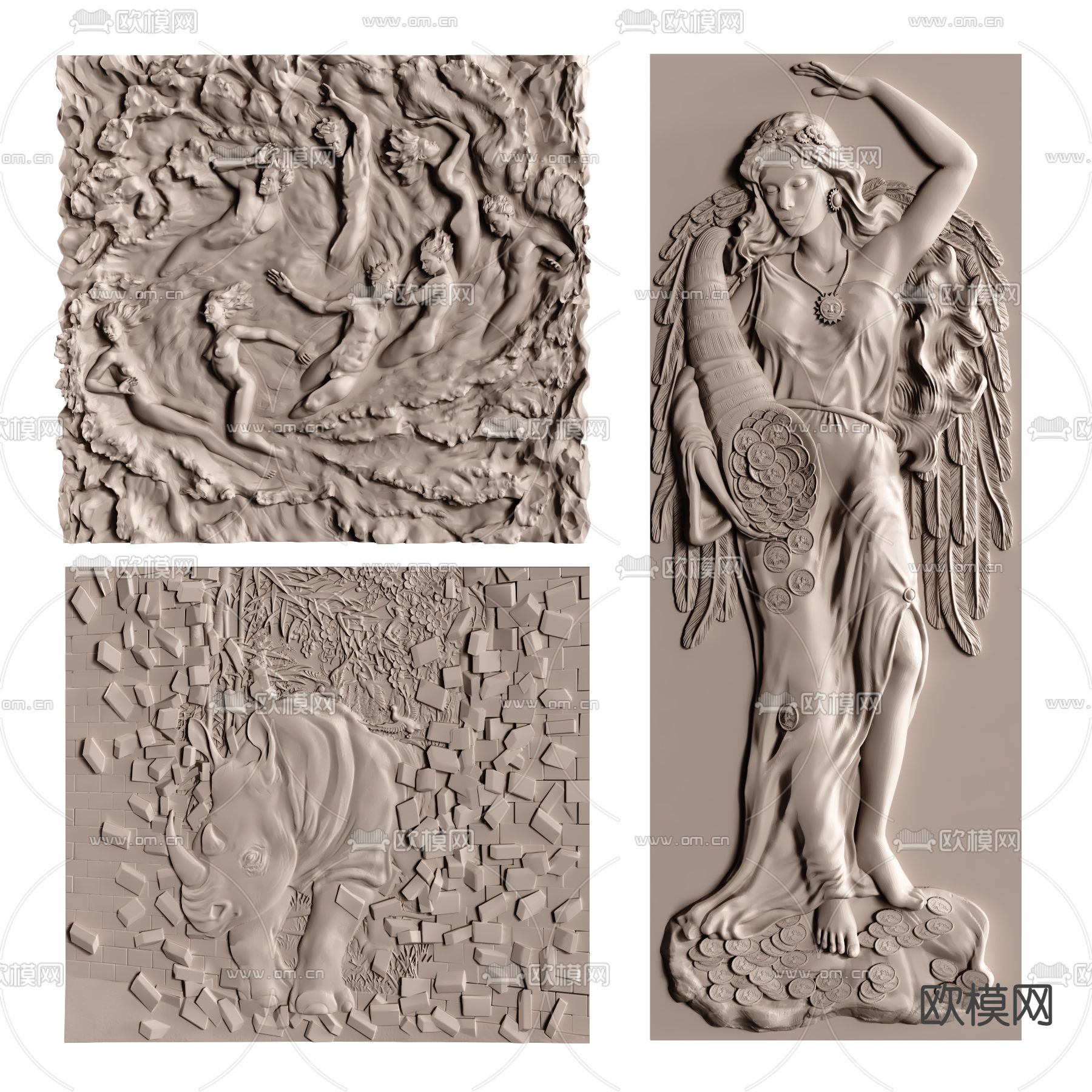 RELIEF – VRAY / CORONA – 3D MODEL – 2867 - thumbnail 1