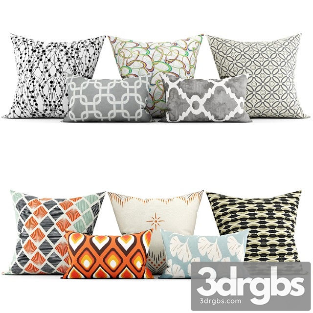 Decorative Pillows 103 3dsmax Download - thumbnail 1
