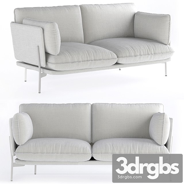 Andtradition Cloud 2 Seater Sofa 3dsmax Download - thumbnail 1