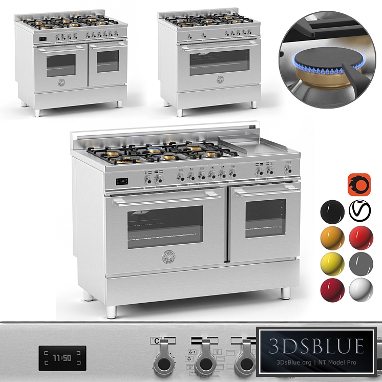 Bertazzoni cooker collection 3DS Max - thumbnail 3
