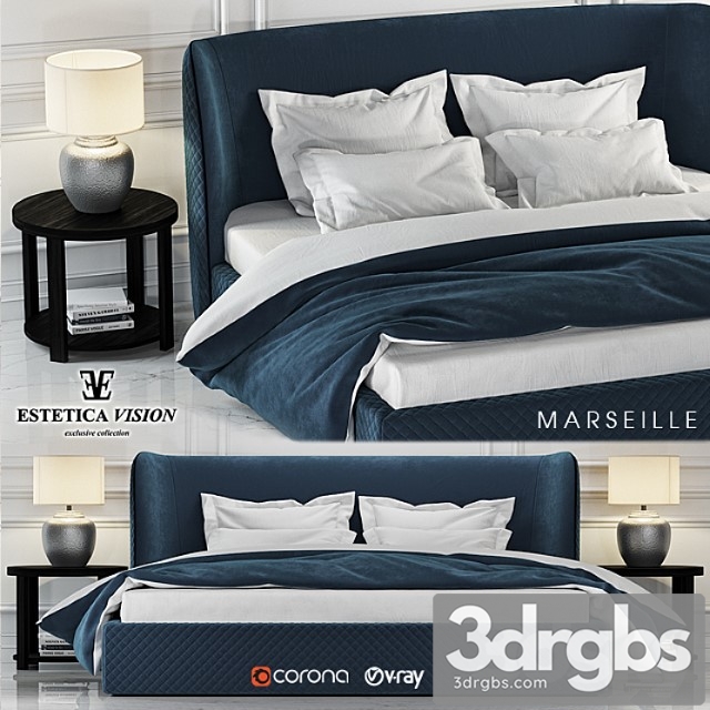 Bed marseille 2 3dsmax Download - thumbnail 1
