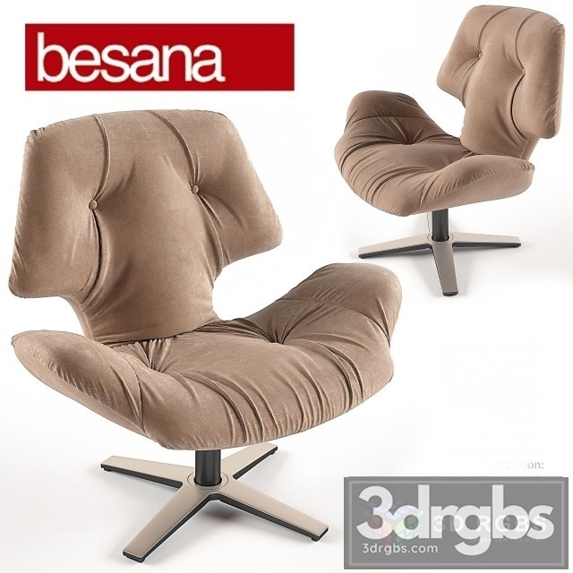 Besana Armchair Master 3dsmax Download - thumbnail 1