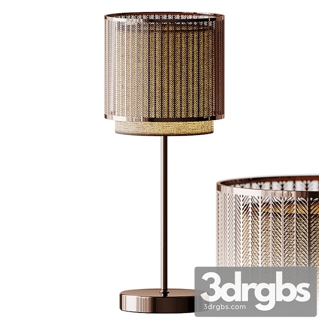 Jada Touch Table Lamp Brass And Rose Gold 3dsmax Download - thumbnail 1