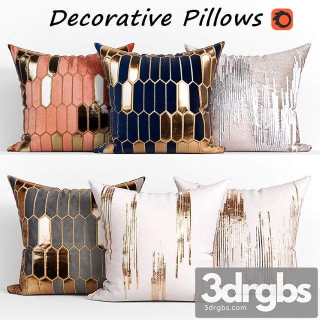 Decorative Pillow Set 179 Lapin 3dsmax Download - thumbnail 1