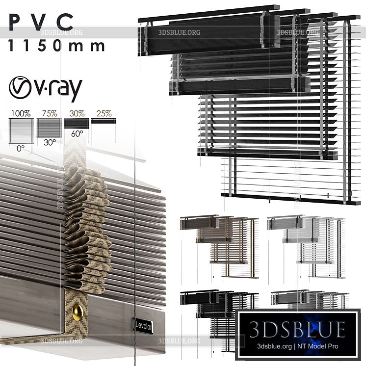 PVC Blind 1150 in 45 mm-Vray 3DS Max - thumbnail 3