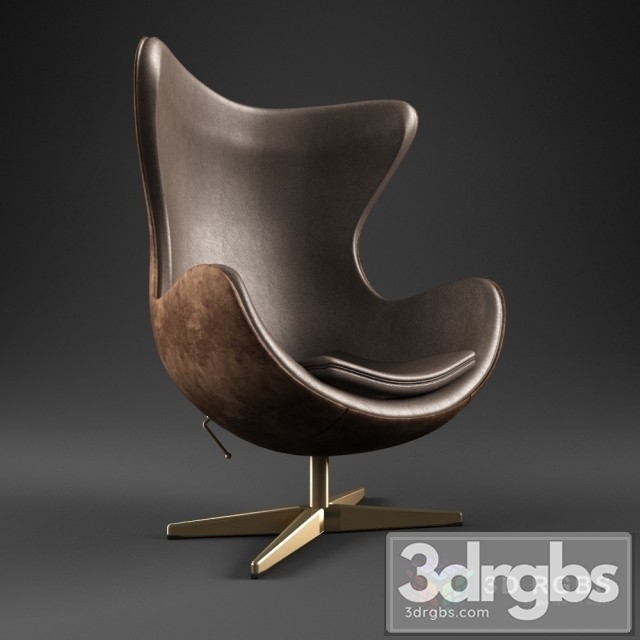 Egg Chair Arne Jacobsen 3dsmax Download - thumbnail 1