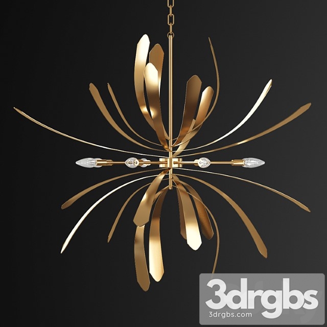 Dahlia 10 – light sputnik sphere chandelier 3dsmax Download - thumbnail 1