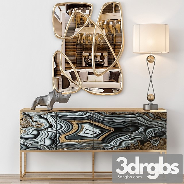Nicola painted-agate console 2 3dsmax Download - thumbnail 1