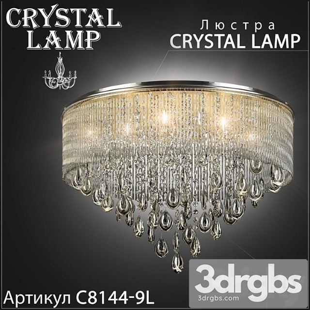 Liustra Crystal Lamp C8144 9l 3dsmax Download - thumbnail 1