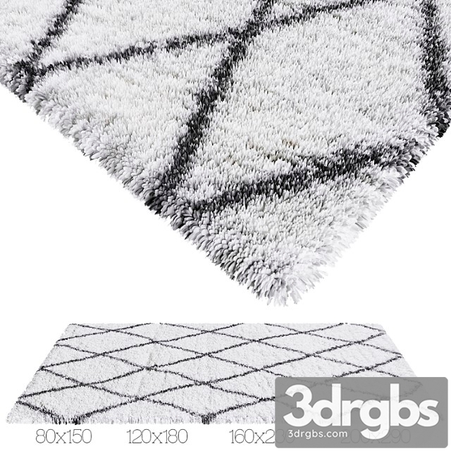 Quattro rug bone-gray 3dsmax Download - thumbnail 1