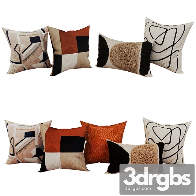 Decorative Set Pillow 48 3dsmax Download - thumbnail 1