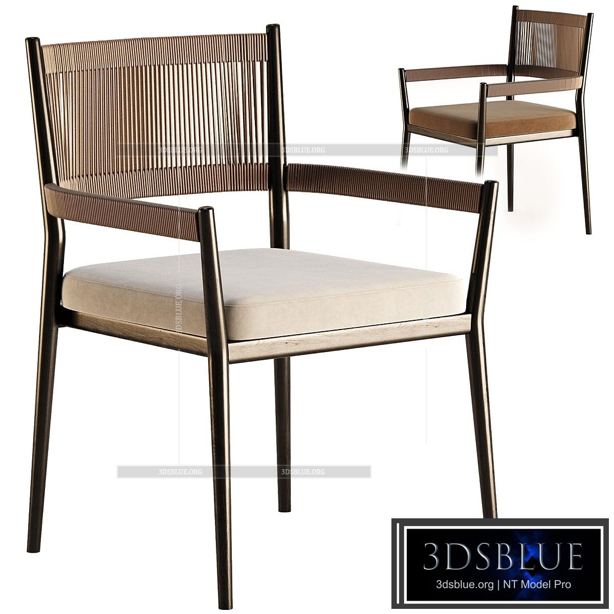 DINE OUT CHAIR By Cassina 3DS Max - thumbnail 3