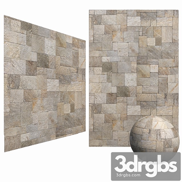 Mix Travertine French Pattern Stone Wall Floor 6k High Resolution Tileable 3dsmax Download
