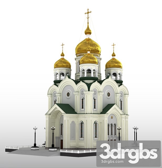 Spaso Preobrazhensky Cathedral No Cathedral G Khabarovsk 3dsmax Download - thumbnail 1