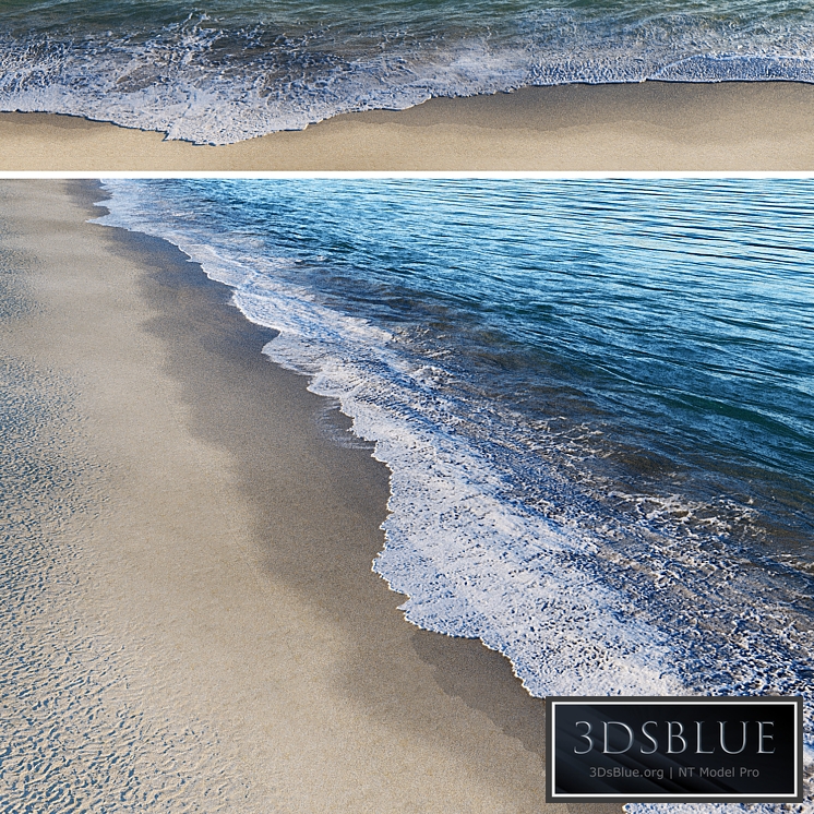 Surf on the beach 3DS Max - thumbnail 3