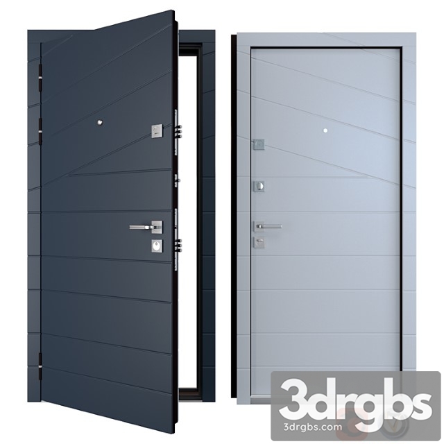 Entrance metal door line (zimen) 3dsmax Download