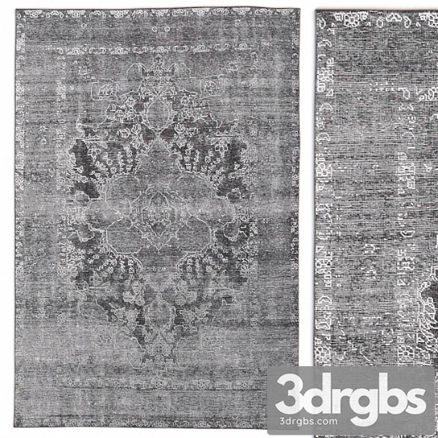 Carpet Colored Vintage Rug 3dsmax Download - thumbnail 1