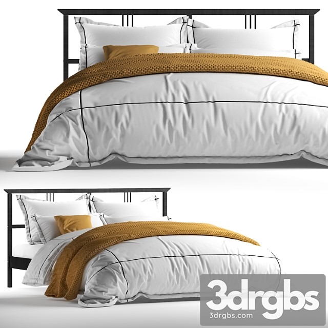 Ikea rykene bed x adairs australia 2 3dsmax Download - thumbnail 1