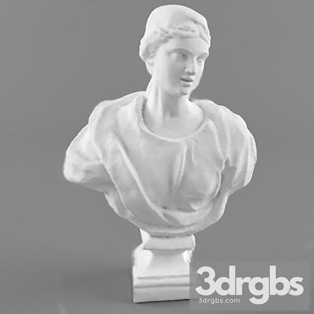 Bust Of A Woman 3dsmax Download - thumbnail 1