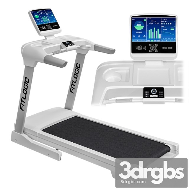 Treadmill fitlogic white 3dsmax Download