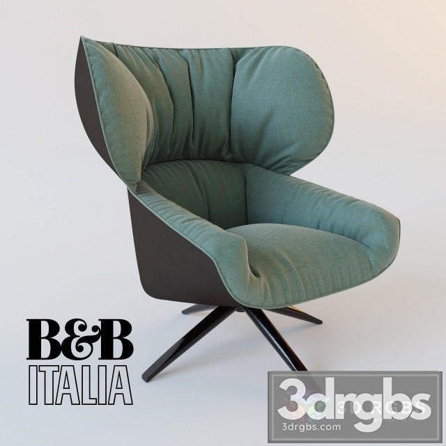 BB Italia Tabano Armchair 3dsmax Download - thumbnail 1