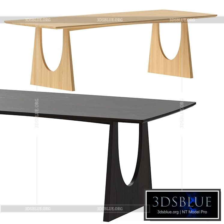 ETHNICRAFT Geometric Dining Table 3DS Max - thumbnail 3