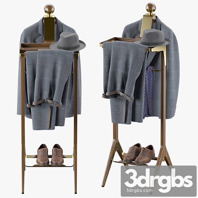 Clothes The classical valet stand 3dsmax Download - thumbnail 1