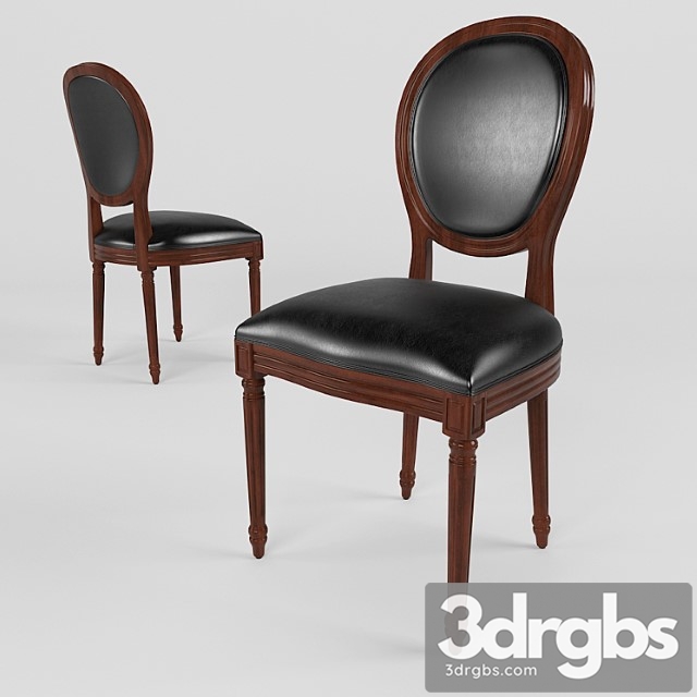 French round soft chair 2 3dsmax Download - thumbnail 1