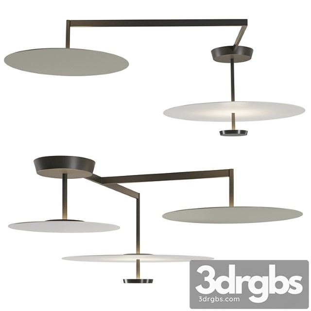 Flat ceiling lamp by vibia 3dsmax Download